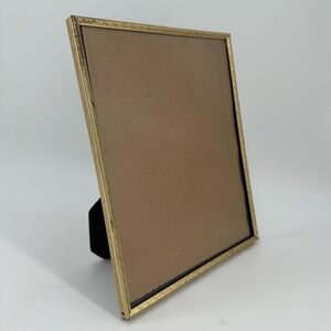 Vintage Brass 8x10 Picture Frame - Metal Tabletop Display MCM